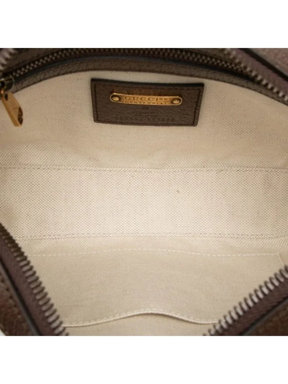 Gucci Anniversary Logo Waist Bag Brown Leather